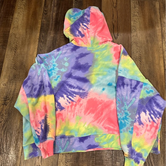 TIE DYE nike hoodie! Worn once ! Worn like a oversized hoodie so cute! - Picture 3 of 3